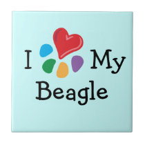 Animal Lover_I Heart My Beagle tiles