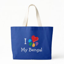 Animal Lover_I Heart My Bengal bags