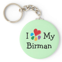 Animal Lover_I Heart My Birman keychains