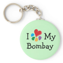 Animal Lover_I Heart My Bombay keychains
