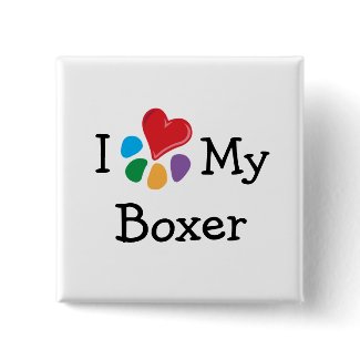 Animal Lover_I Heart My Boxer button