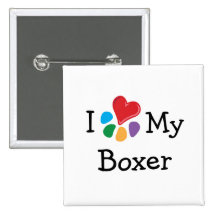 Animal Lover_I Heart My Boxer Button