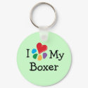 Animal Lover_I Heart My Boxer keychains