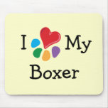 Animal Lover_I Heart My Boxer Mouse Mat