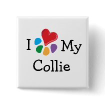 Animal Lover_I Heart My Collie buttons