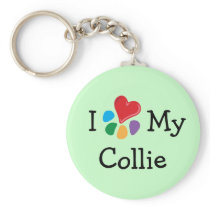 Animal Lover_I Heart My Collie keychains