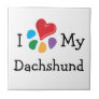 Animal Lover_I Heart My Dachshund Tile