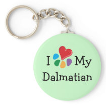 Animal Lover_I Heart My Dalmatian keychains