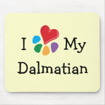 Animal Lover_I Heart My Dalmatian mousepads