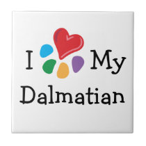 Animal Lover_I Heart My Dalmatian tiles