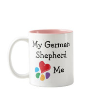 Animal Lover_I Heart My German Shepherd mugs