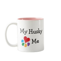 Animal Lover_I Heart My Husky mugs by Artful_Animalz Animal Lover_I Heart My Husky mugs
