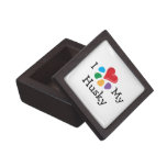 Animal Lover_I Heart My Husky Premium Keepsake Box