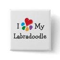 Animal Lover_I Heart My Labradoodle buttons by Artful_Animalz Animal Lover_I Heart My Labradoodle buttons