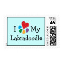 Animal Lover_I Heart My Labradoodle postage postage by Artful_Animalz Animal Lover_I Heart My Labradoodle postage postage