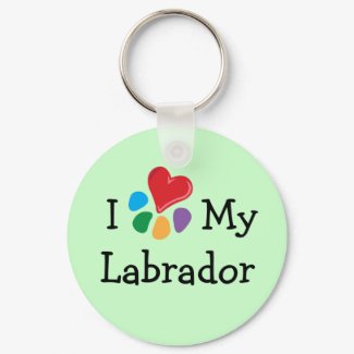 Animal Lover_I Heart My Labrador keychain