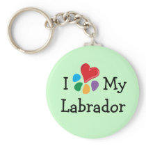 Animal Lover_I Heart My Labrador keychains