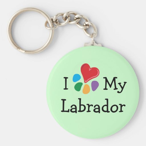 Animal Lover_I Heart My Labrador Keychain