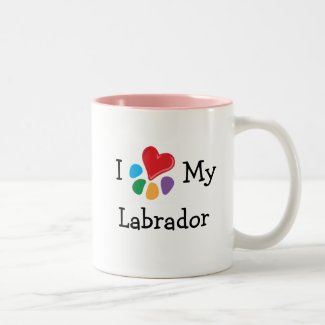 Animal Lover_I Heart My Labrador mug