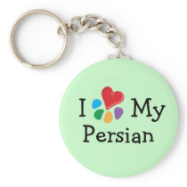 Animal Lover_I Heart My Persian keychains
