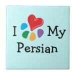 Animal Lover_I Heart My Persian Ceramic Tile