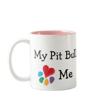 Animal Lover_I Heart My Pit Bull mugs