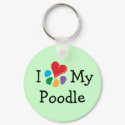 Animal Lover_I Heart My Poodle keychains by Artful_Animalz Animal Lover_I Heart My Poodle keychains