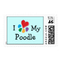 Animal Lover_I Heart My Poodle postage postage by Artful_Animalz Animal Lover_I Heart My Poodle postage postage