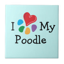 Animal Lover_I Heart My Poodle tiles