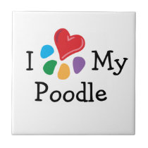 Animal Lover_I Heart My Poodle tiles