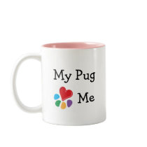 Animal Lover_I Heart My Pug mugs