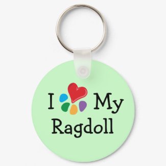 Animal Lover_I Heart My Ragdoll keychain