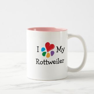 Animal Lover_I Heart My Rottweiler mug