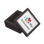 Animal Lover_I Heart My Schnauzer Premium Trinket Box