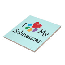 Animal Lover_I Heart My Schnauzer tiles