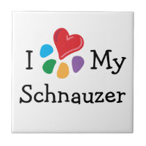 Animal Lover_I Heart My Schnauzer tiles