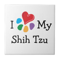 Animal Lover_I Heart My Shih Tzu tiles