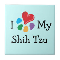 Animal Lover_I Heart My Shih Tzu tiles