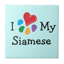 Animal Lover_I Heart My Siamese Tiles