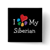 Animal Lover_I Heart My Siberian v.2 buttons