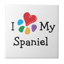 Animal Lover_I Heart My Spaniel tiles