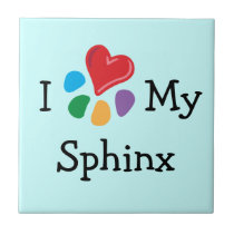 Animal Lover_I Heart My Sphinx tiles