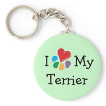 Animal Lover_I Heart My Terrier keychains