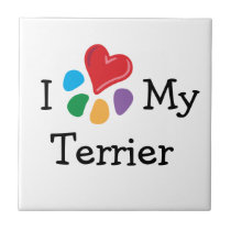 Animal Lover_I Heart My Terrier tiles