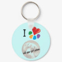 Animal Lover_I Heart your pet's photo template keychains