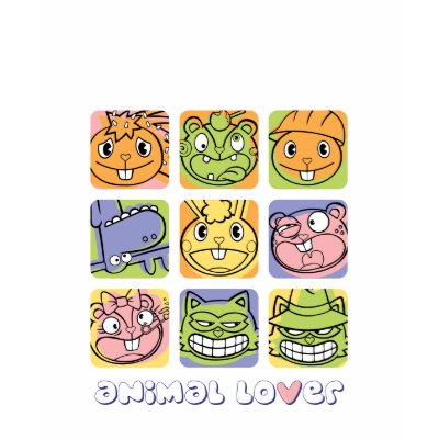Animal Lover T Shirts by happytreefriends