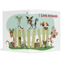 Animal Lovers binders by PeppersPolishMafia Animal Lovers binders