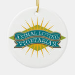 Animal Loving Vegetarian Christmas Tree Ornaments