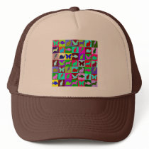 Animal mosaic hats by nassosvakalis Animal mosaic hats