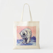 Animal Parade Polar Bear Mugs Tote Bag